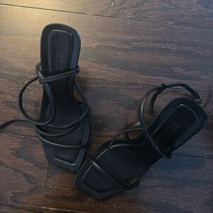 Schutz Square Toe Heels